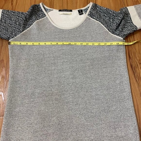 Maison Scotch Grey Short Sleeve Sweater Mini Dress - Picture 12 of 15